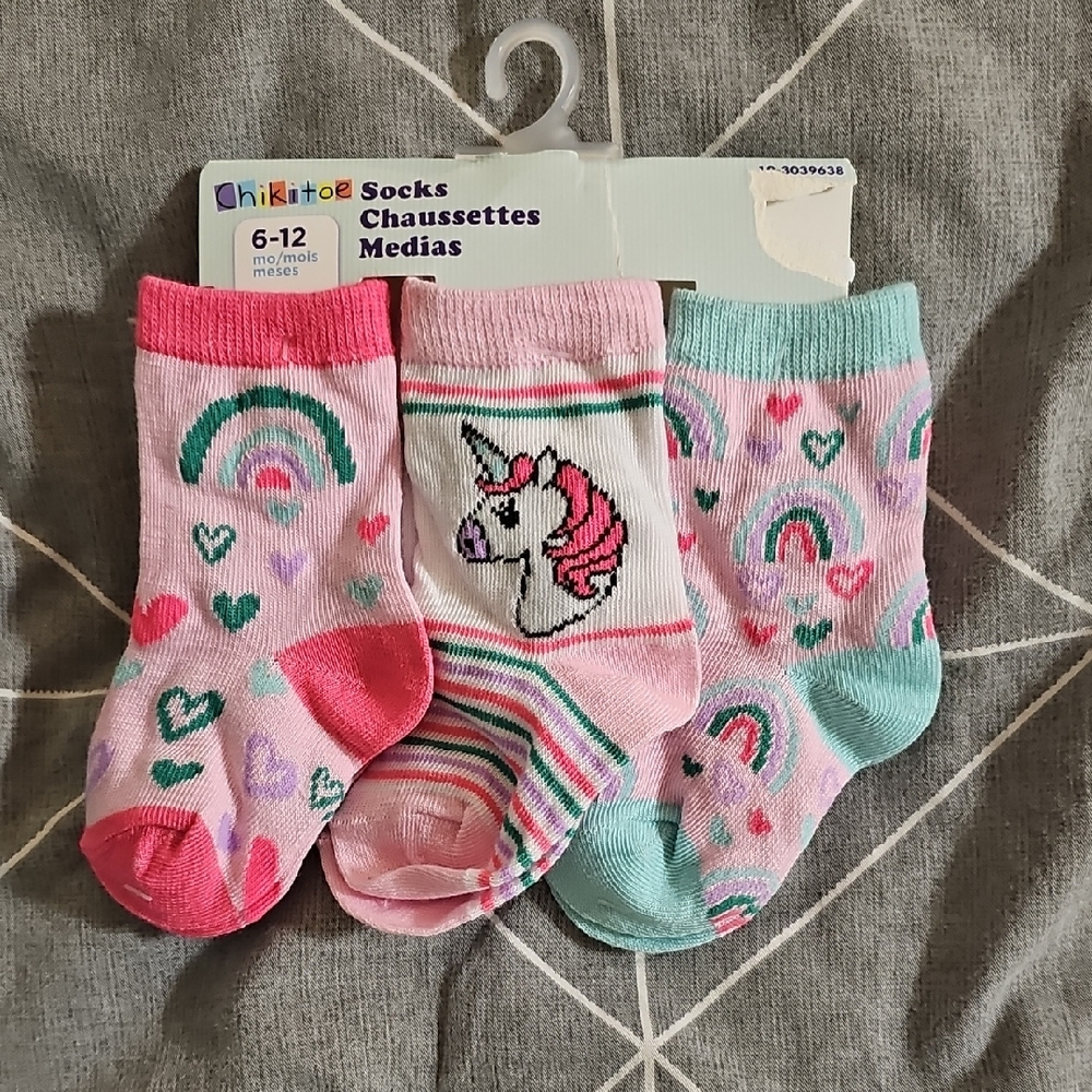Child of Mine Unicorn and Rainbow Socks Set